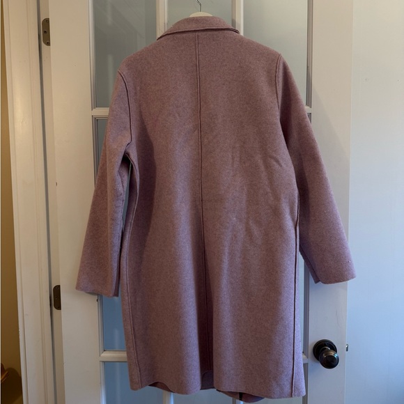 Only Mauve-Pink Wool Blend Trench Coat - Picture 3 of 8